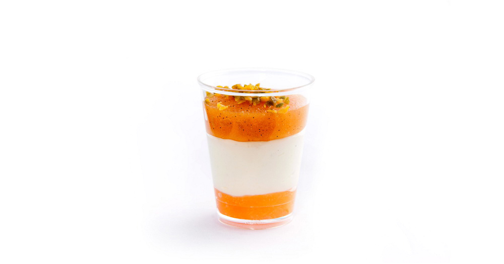 Verrine panna cotta abricot